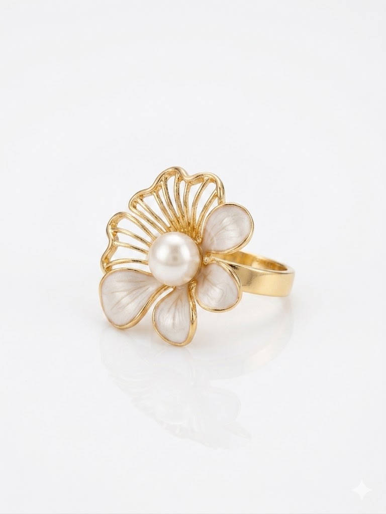 Pearl bloom ring