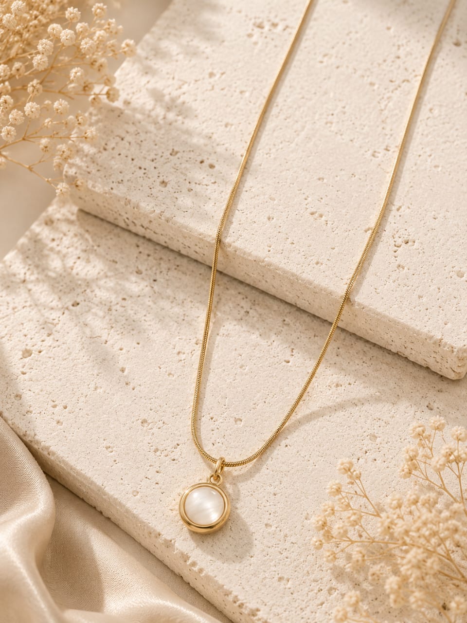 Ivory Halo Necklace 🤍