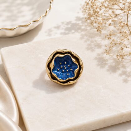 Azure Bloom Ring