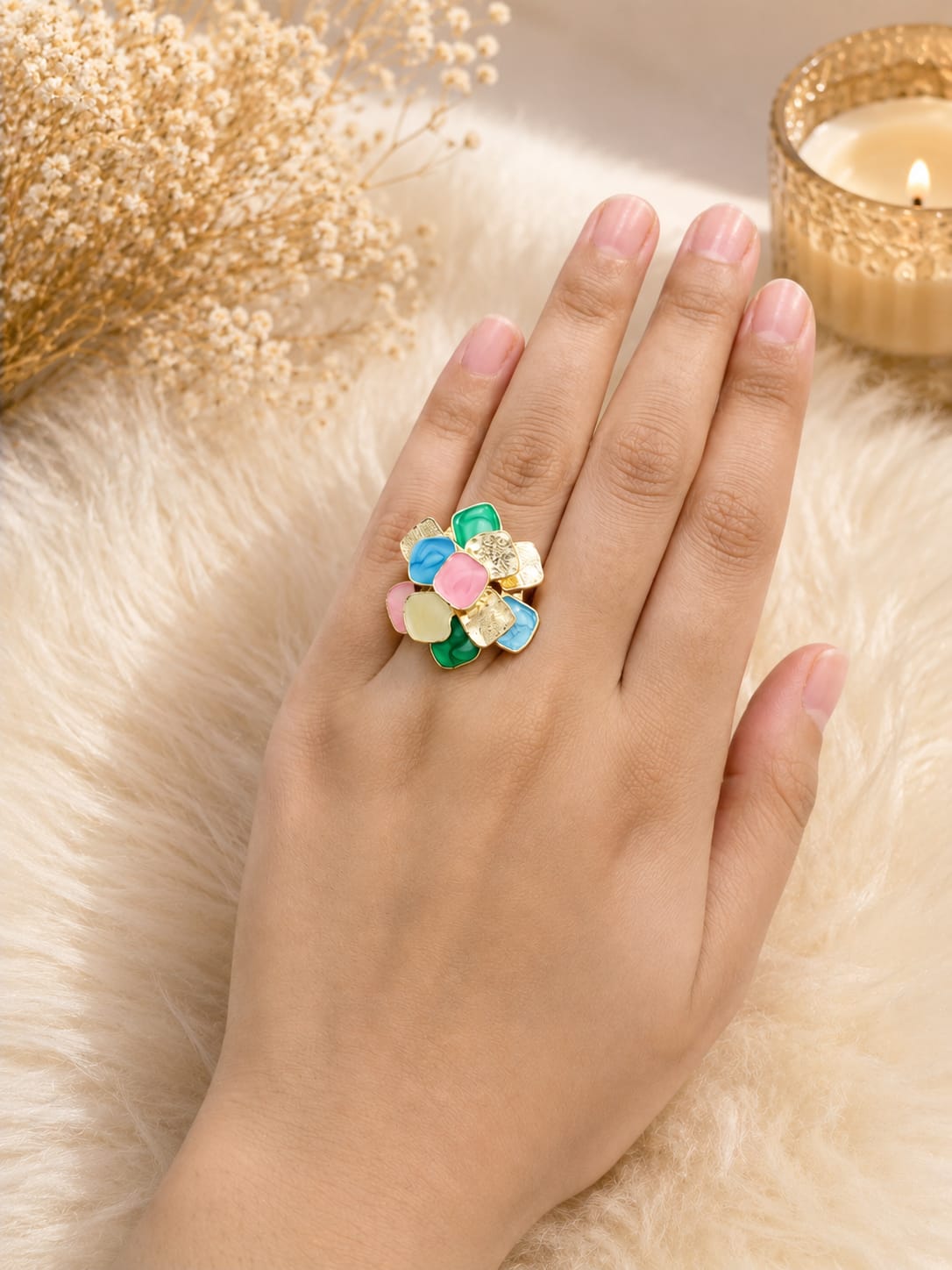 Rosy Bloom Ring - Image 2