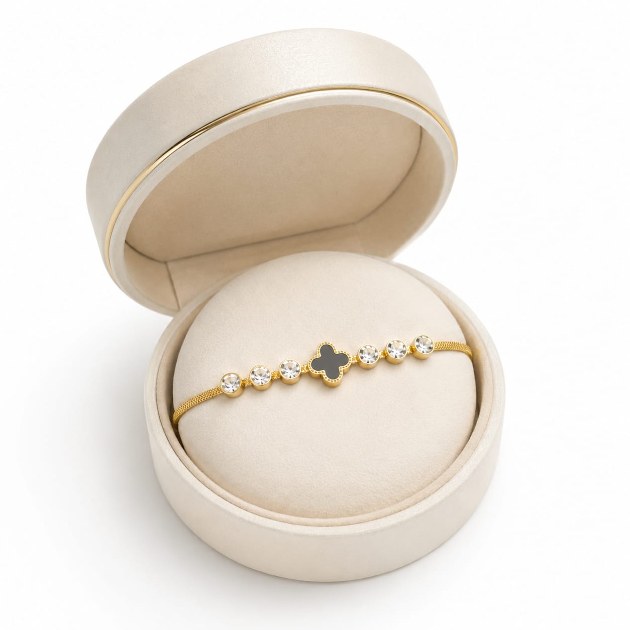 Crystal Clover Bracelet