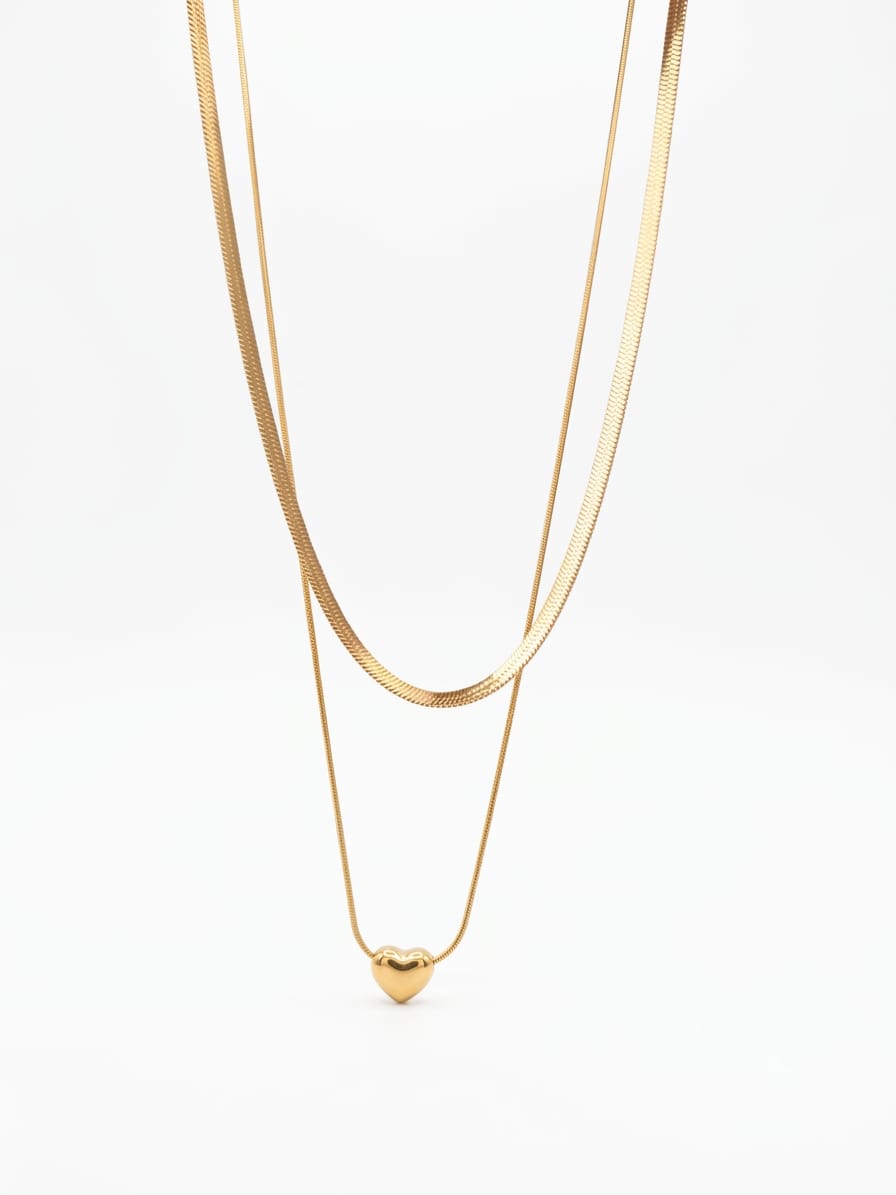 Double layered Gold necklace
